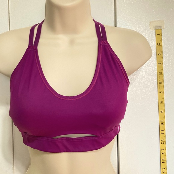 BROOKS Sports Exercise Running Racerback Bra Womens Fuschia Medium M D-DD - Picture 6 of 14
